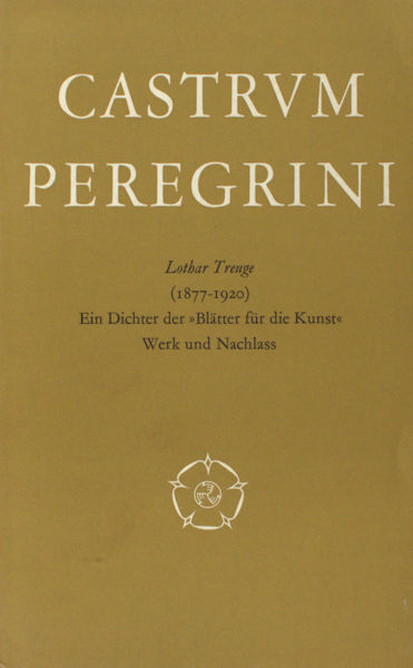 Treuge, Lothar - Karlhans Kluncker (ed.). Lothar Treuge, 1877-1920: ein Dichter der Blätter für die Kunst. Werk und Nachlass eingeleitet und ausgewählt von Karlhans Kluncker. 
.