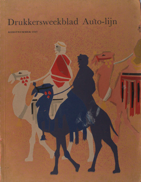 Borst. P. (red.). Drukkersweekblad Auto-lijn. Kerstnummer 1957.