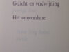 Vancrevel, Laurens. Gezicht en verdwijning gevolgd door Het onneembare.