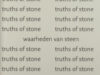 Lauwereyns, Jan & Michael Palmer. Truths of Stone = Waarheden van steen.