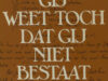 Wilmink, Willem. Gij weet toch dat gij niet bestaat.