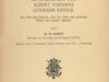 Hanot, M. De beginselen van Albert Verwey's literaire kritiek.