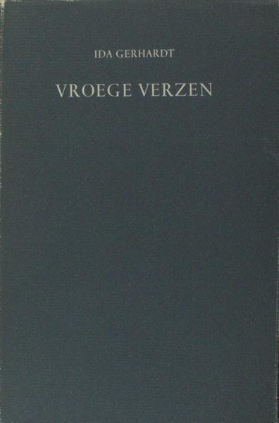 Gerhardt, Ida. Vroege verzen.
