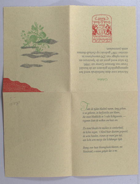 Gorter, Herman. Toen de tijden bladstil waren, ...