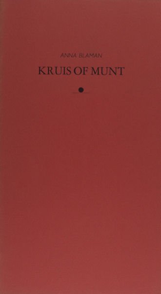 Blaman, Anna. Kruis of munt.