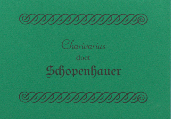 Charivarius. Charivarius doet Shoppenhauer.