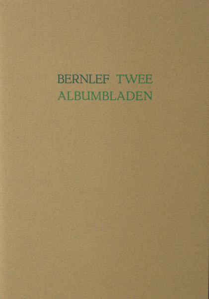 Bernlef. Twee albumbladen.