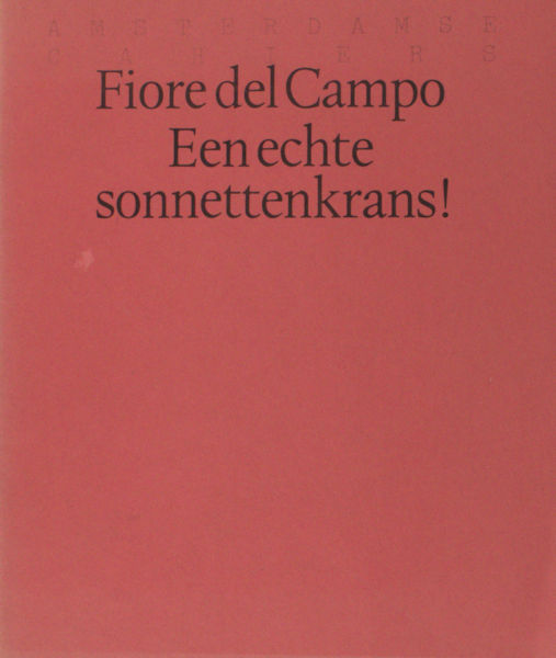 Campo, Fiore del. Een echte sonnettenkrans!