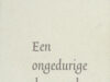 Graft, Van der. Een ongedurige dageraad.