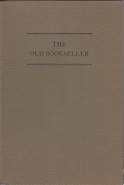 Wilson, L.M. The old bookseller.