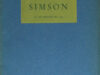 Schurer, Fedde. Simson.
