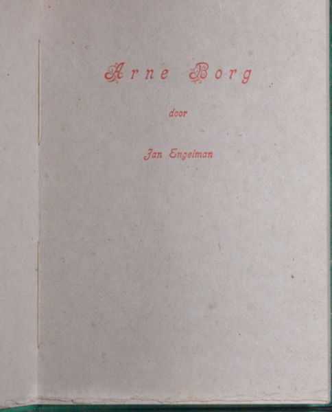 Engelman, Jan. Arne Borg.