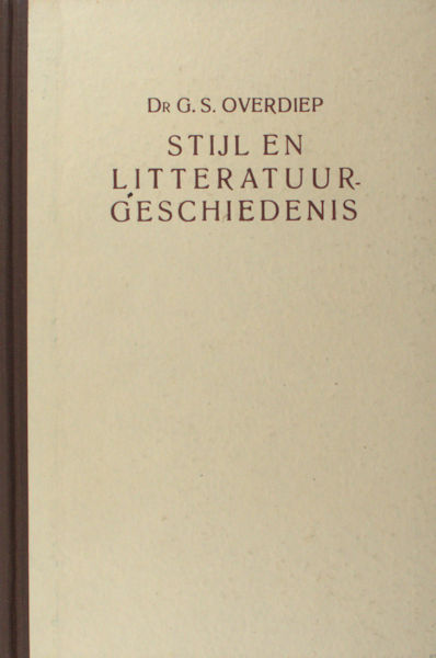 Overdiep, G.S. Stijl en literatuurgeschiedenis/Bibliografie.