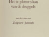 Cortázar, Julio. Het te pletter slaan van druppels.