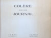 Lacretelle, Jacques de. Colère suivi d'un Journal.