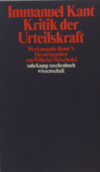 Kant, Immanuel. Kritiek der Urteilskraft.