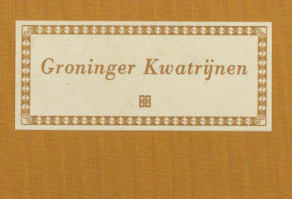 Stip, Kees. Groninger kwatrijnen.