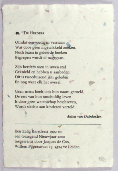 Duinkerken, Anton van. De herders.