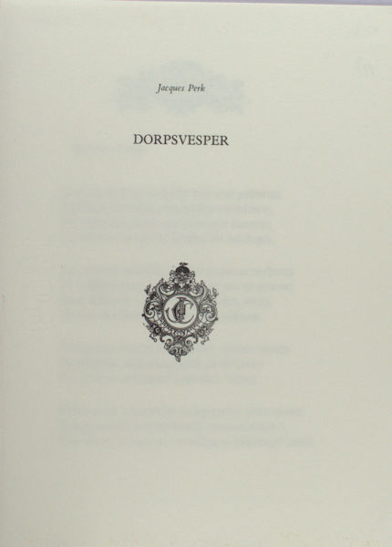 Perk, Jacques. Dorpsvester.