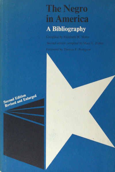 Miller, E.W. & M.L. Fisher. The Negro in Amerika: A bibliography.