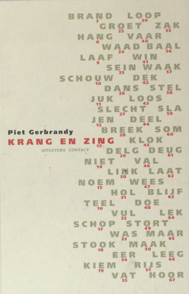 Gerbrandy, Piet. Krang en zing
