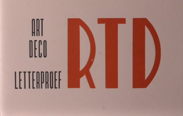 Art deco letterproef