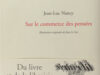 Nancy, Jean-Luc. Sur le commerce de pensées. Du livre et de la librairie