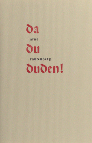 Rautenberg, Arne. Da, du, duden!
