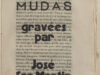 San Martin, José. Mudas.