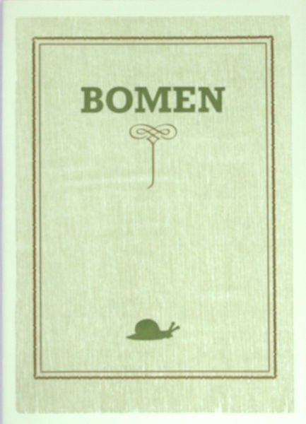 Dijk, Roel van. Bomen. Beknopte wetenswaardigheden over bomen in een grillige typografie.