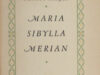 Aafjes, Bertus. Maria Sibylla Merian.