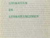 Dirksen, J.A.G. Lezers, literatuur en literatuurlessen.