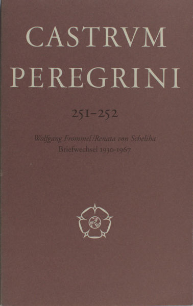 Bock, Claus Victor u.A. (Red.). Wolfgang Frommel / Renata von Scheliha. Briefwechsel 1930-1967.