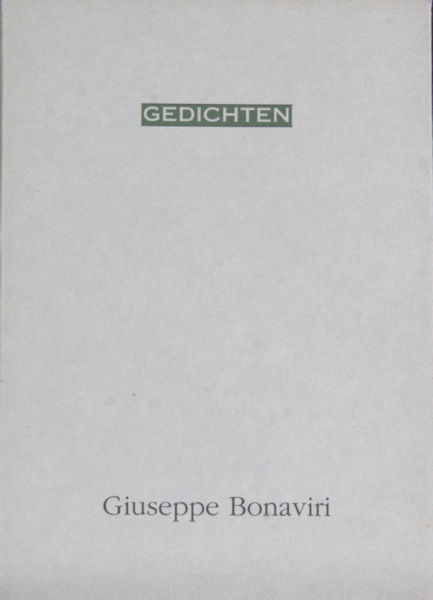 Bonaviri, Giuseppe. Gedichten.