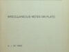 Vries, G.J. de. Miscellaneaous notes on Plato.