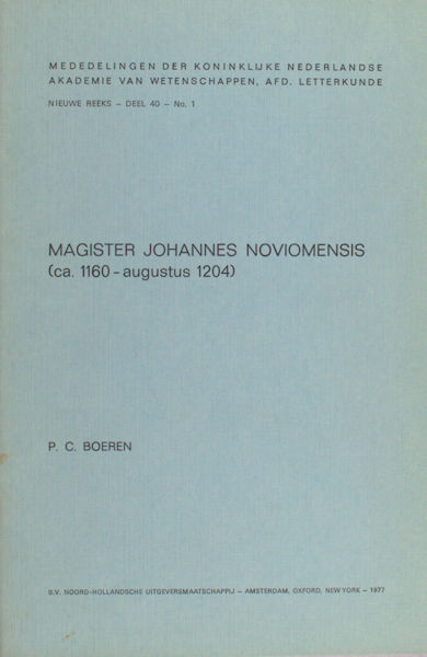 Boeren, P.C. Magister Johannus Noviomensis.