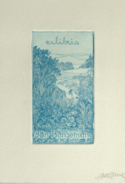 Spronk, Ank. Exlibris voor Jan Bargeman.