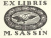 Champion, Valentin Le Exlibris voor M. Sassin.