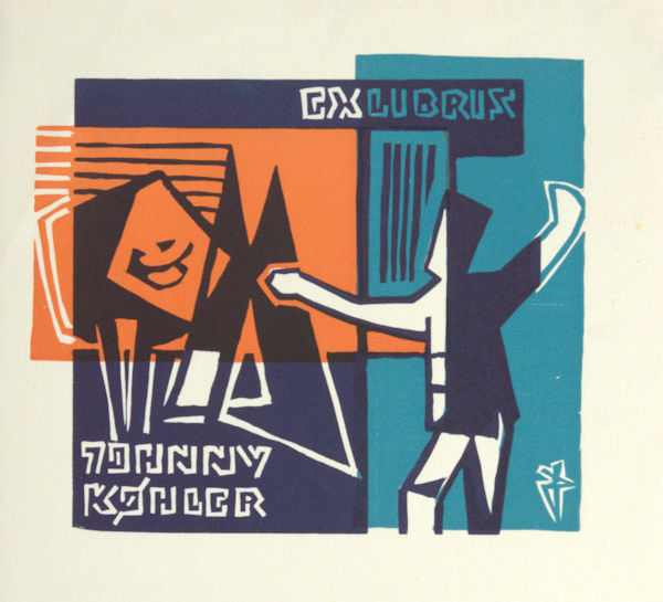 Dost, Jürgen. Exlibris voor Johnny Kohler