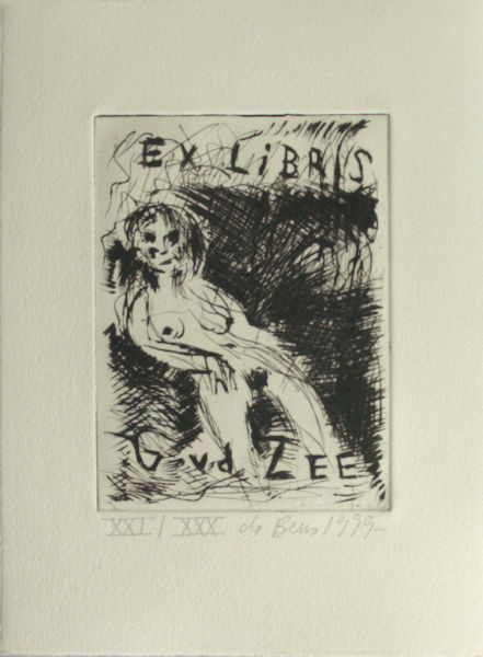 Beus, Jan de. Exlibris voor G. v.d. Zee.