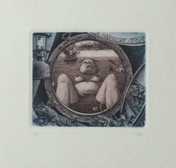 Beitz, Erhard. Exlibris voor Hannelore Moede.