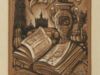 Cluytmans, Germaine. Exlibris voor F. Bauweraerts.