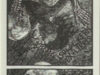 Haller, Bettina. Exlibris voor Isolde Kern. 'Totentanz.'