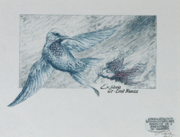 Hieke, Bernd. Exlibris voor Dr. Emil Kunze.