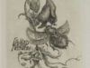 Hieke, Bernd. Exlibris voor Dr. Inge Nechwatal.