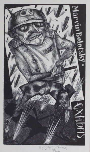 Hirsch, Karl-Georg. Exlibris voor Marvin Bolotsky.