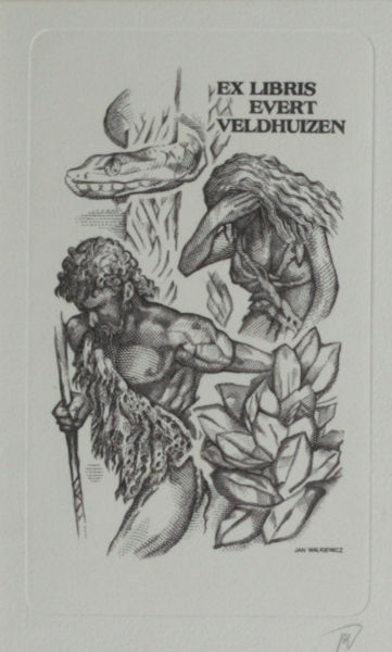 Walkiewicz, Jan. Exlibris Evert Veldhuizen.