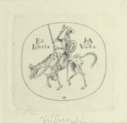 Svengsbir, Jiri. Exlibris voor J + A. Váña.