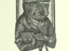 Strik, Lou. Exlibris voor Myra Rhebergen.
