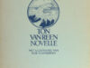Reen, Ton van. De zondvloed. Novelle.